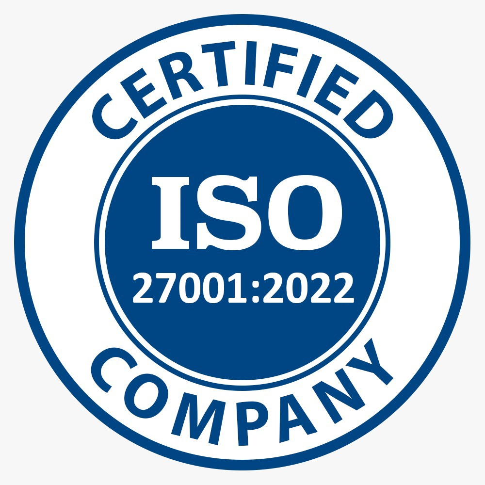 ISO 27001:2022 certified company